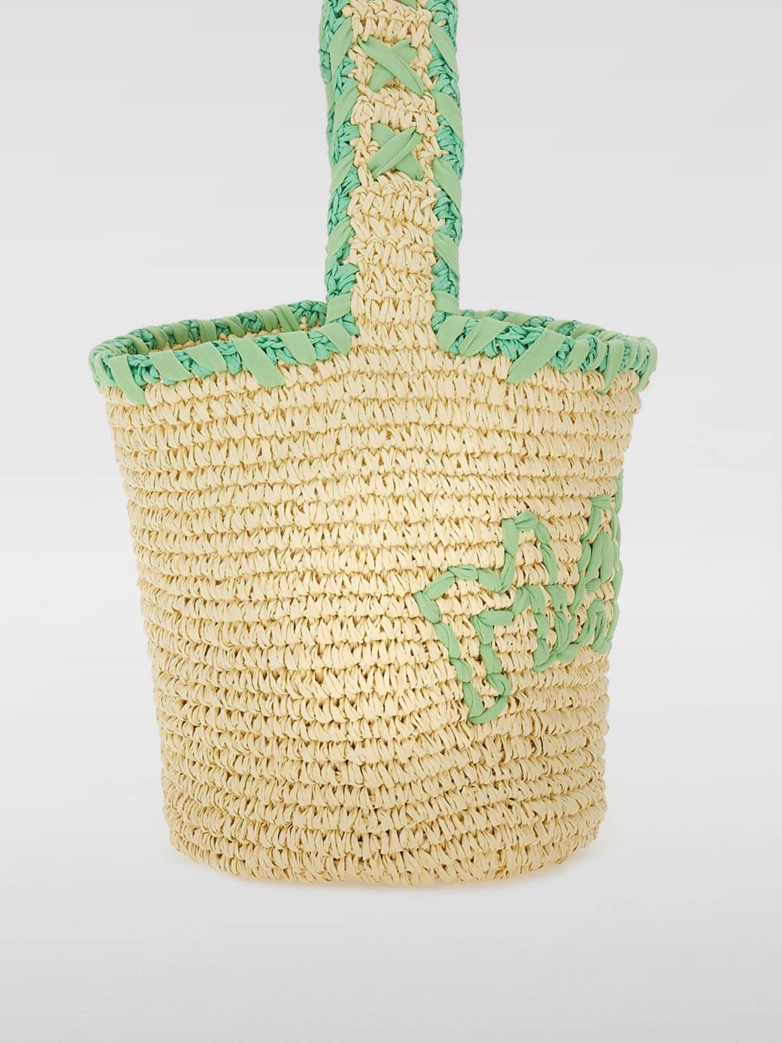 MARNI BORSA A SPALLA: Borse a spalla Nassa piccola in rafia Marni, Naturale - Img 3