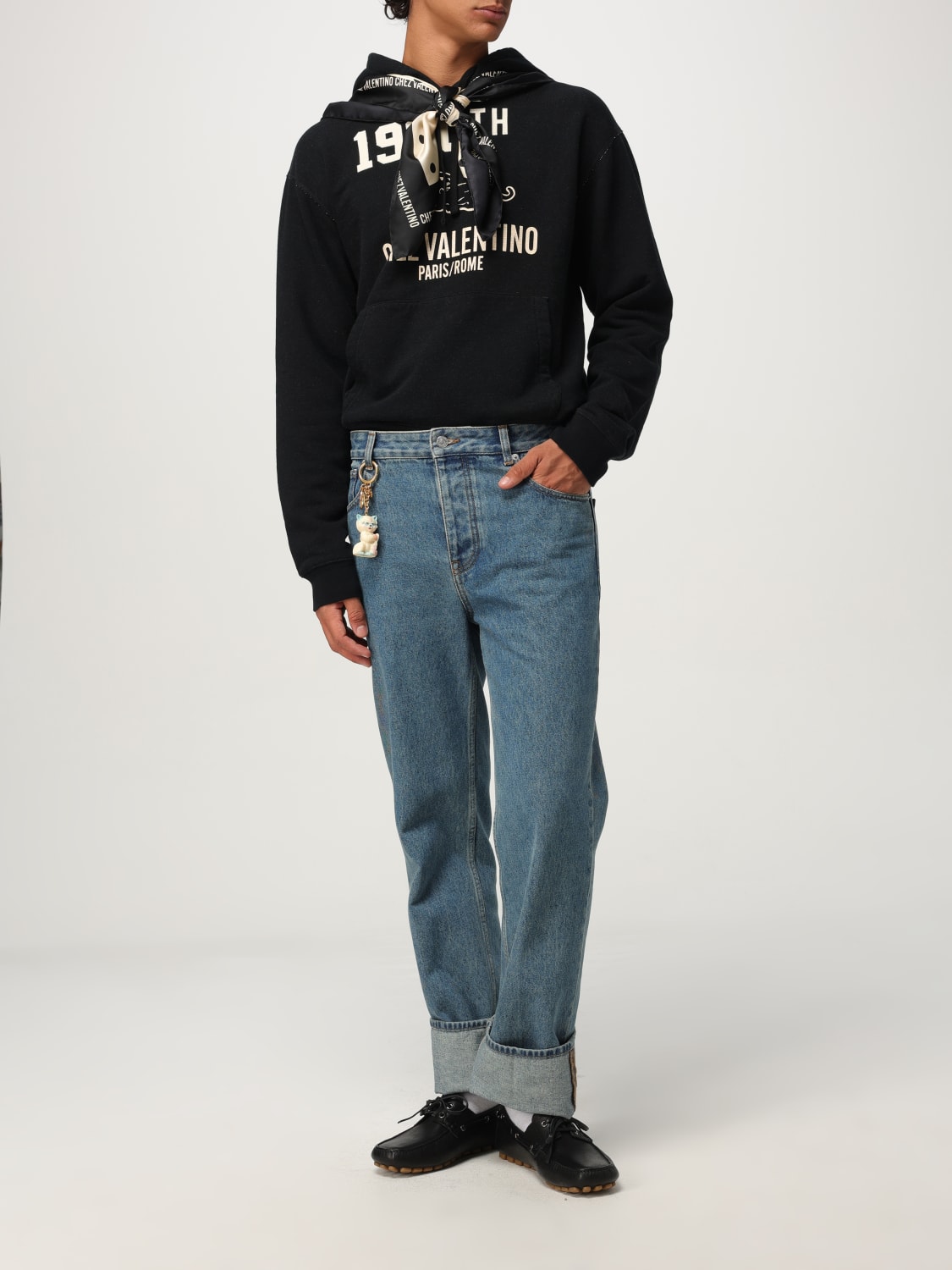 VALENTINO SWEATSHIRT: Sweatshirt men Valentino, Black - Img 2