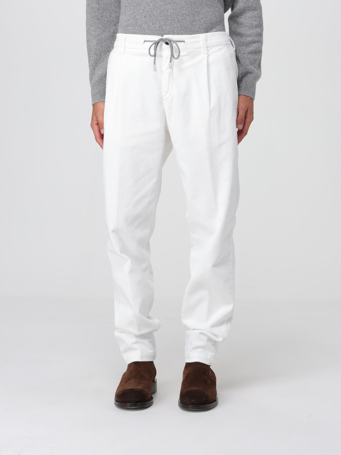 ELEVENTY PANTS: Pants men Eleventy, White - Img 1