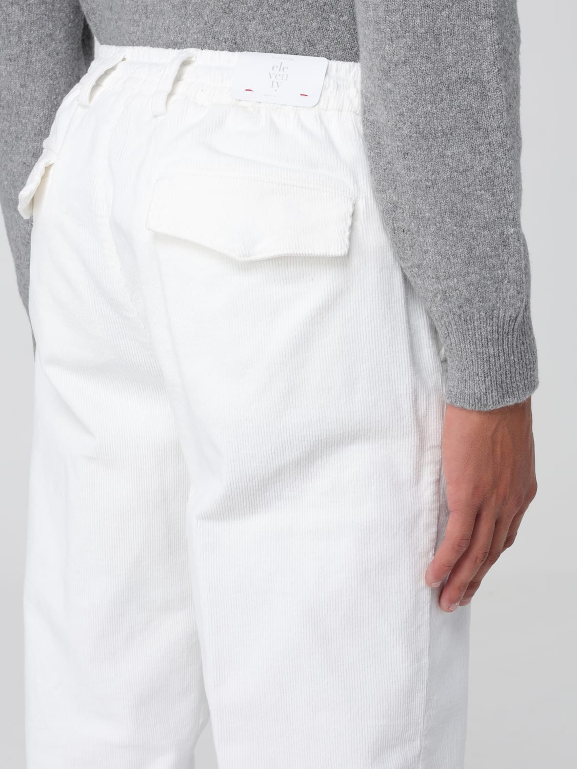 ELEVENTY PANTS: Pants men Eleventy, White - Img 3