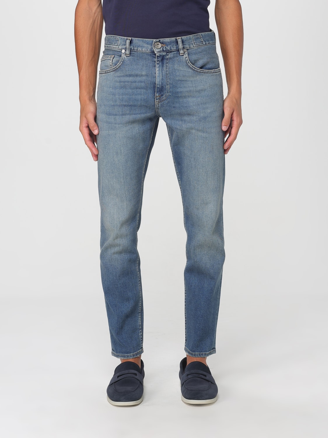 ELEVENTY JEANS: Hose herren Eleventy, Weiß - Img 1