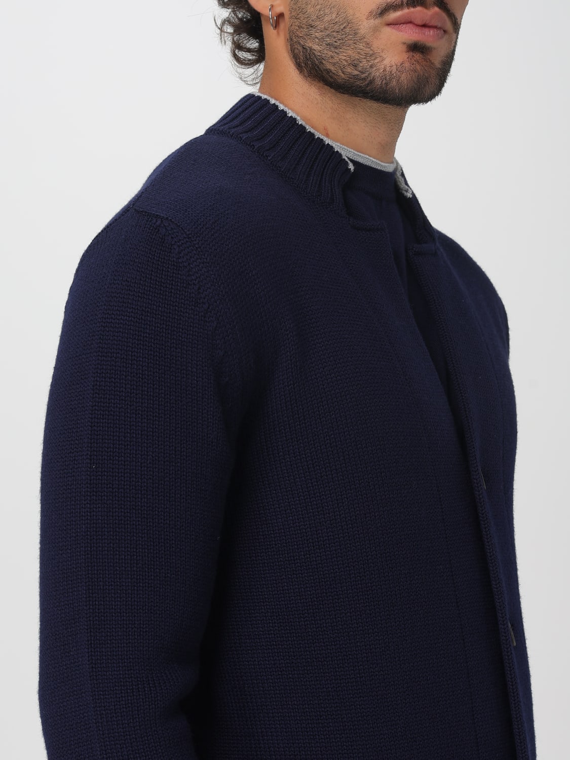 ELEVENTY SWEATER: Sweater men Eleventy, Blue - Img 4