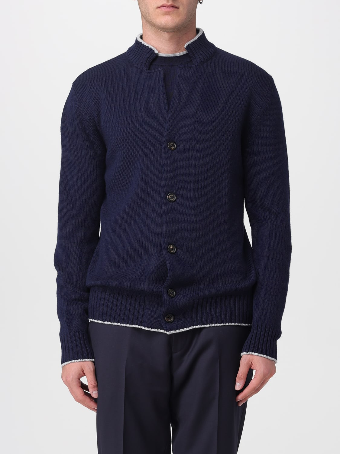 ELEVENTY SWEATER: Sweater men Eleventy, Navy - Img 1