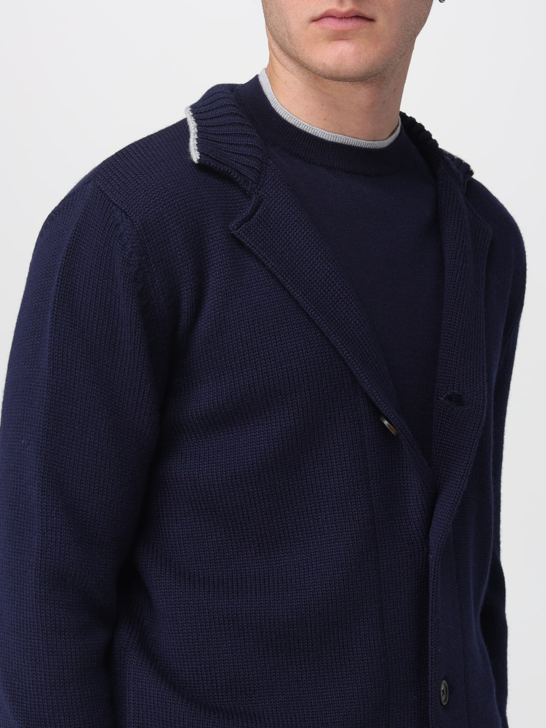 ELEVENTY SWEATER: Sweater men Eleventy, Navy - Img 4