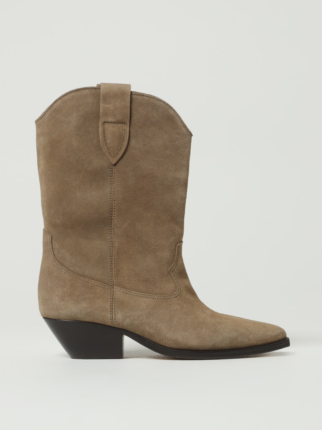 ISABEL MARANT BOOTS: Flat ankle boots woman Isabel Marant, Beige - Img 1