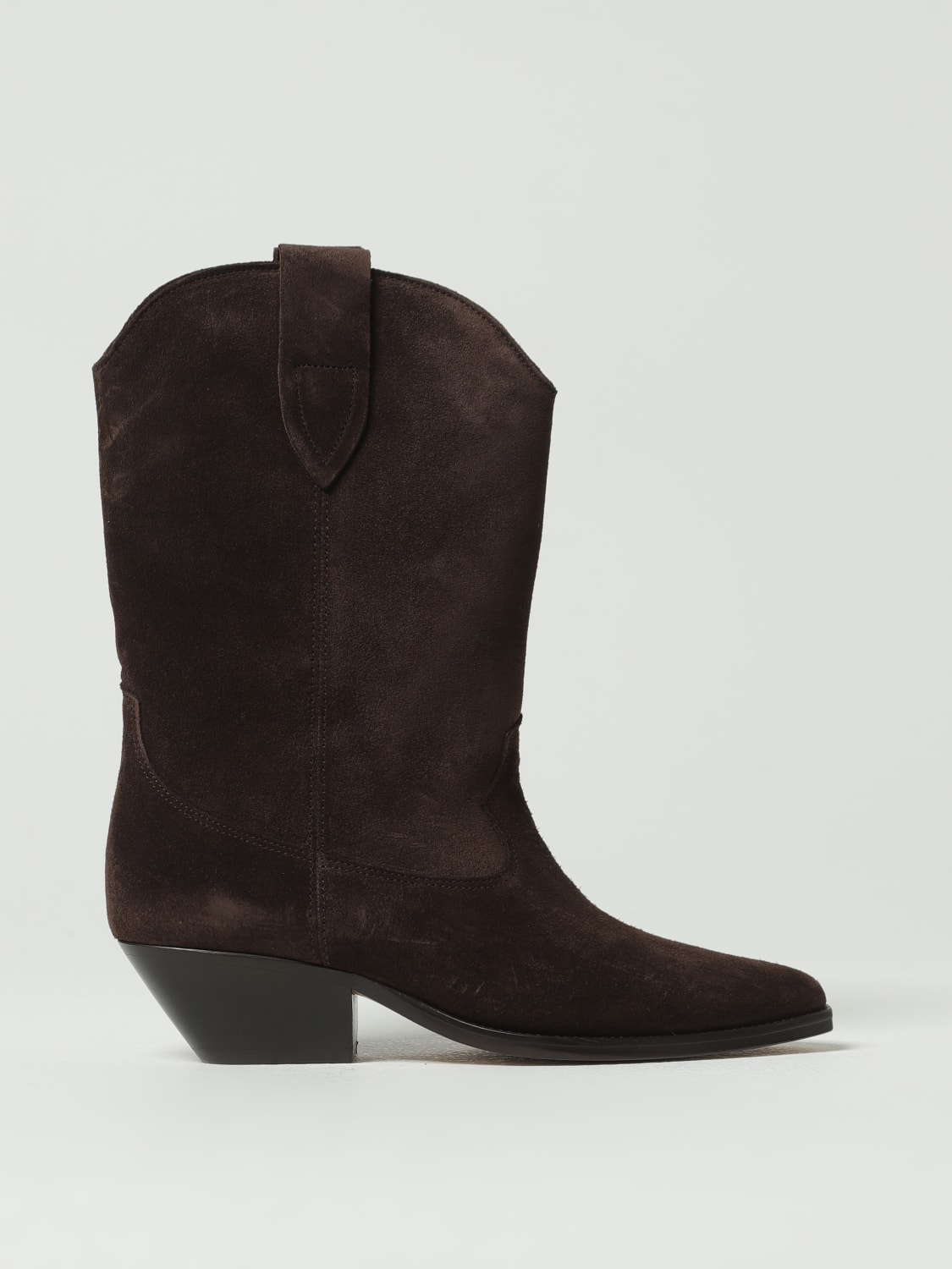 ISABEL MARANT BOOTS: Flat ankle boots woman Isabel Marant, Brown - Img 1