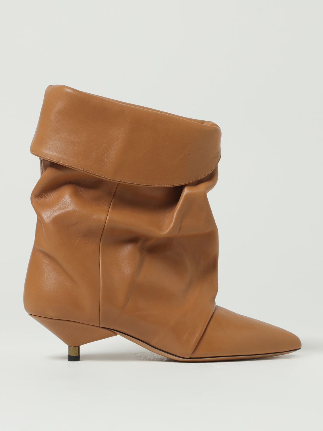 ISABEL MARANT BOOTS: Flat ankle boots woman Isabel Marant, Brown - Img 1