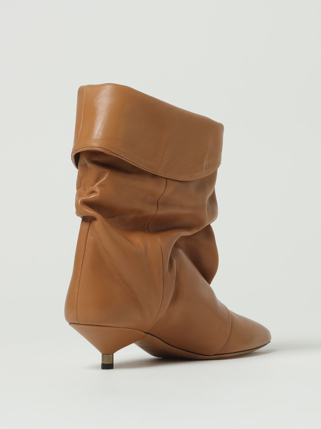 ISABEL MARANT BOOTS: Flat ankle boots woman Isabel Marant, Brown - Img 3