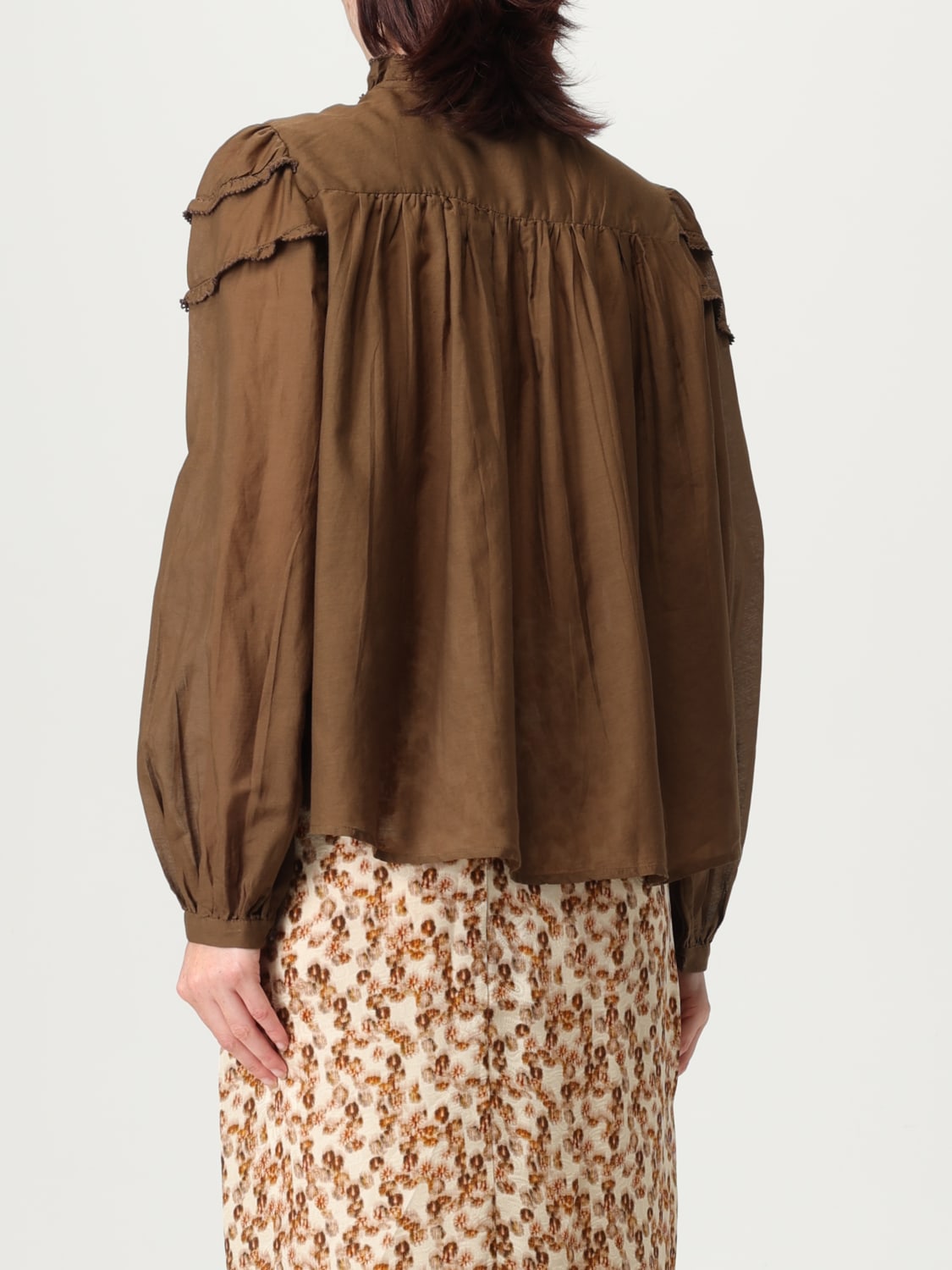 ISABEL MARANT ETOILE HEMDBLUSE: Hemdbluse damen Isabel Marant Etoile, Kaki - Img 3