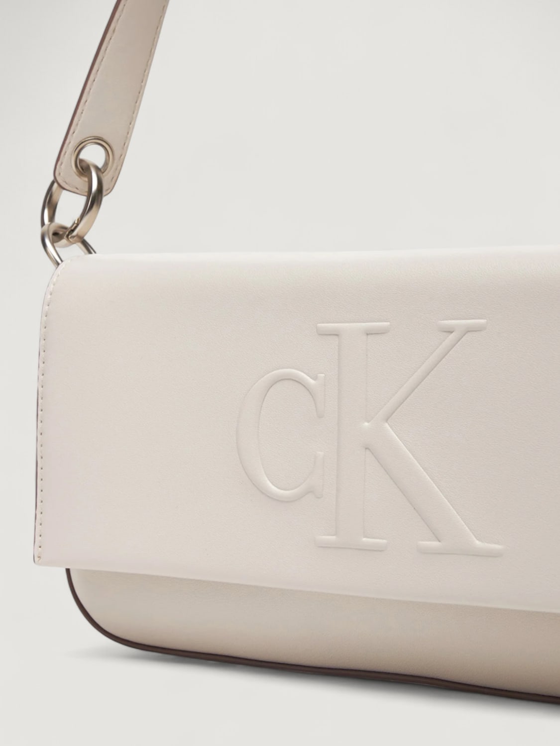 CALVIN KLEIN SHOULDER BAG: Handbag woman Calvin Klein, Milk - Img 3
