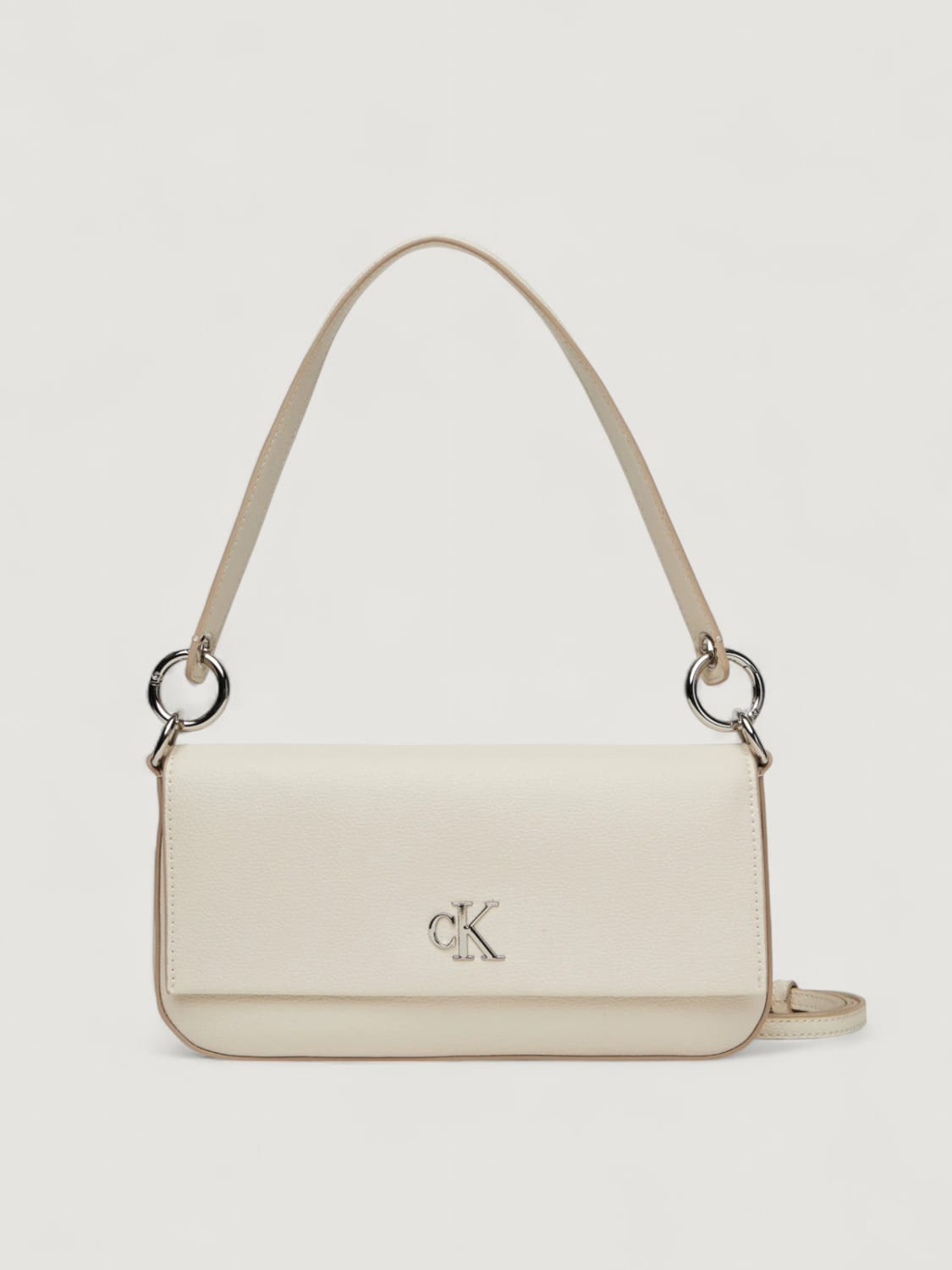 CALVIN KLEIN SHOULDER BAG: Mini bag woman Calvin Klein, Beige - Img 1