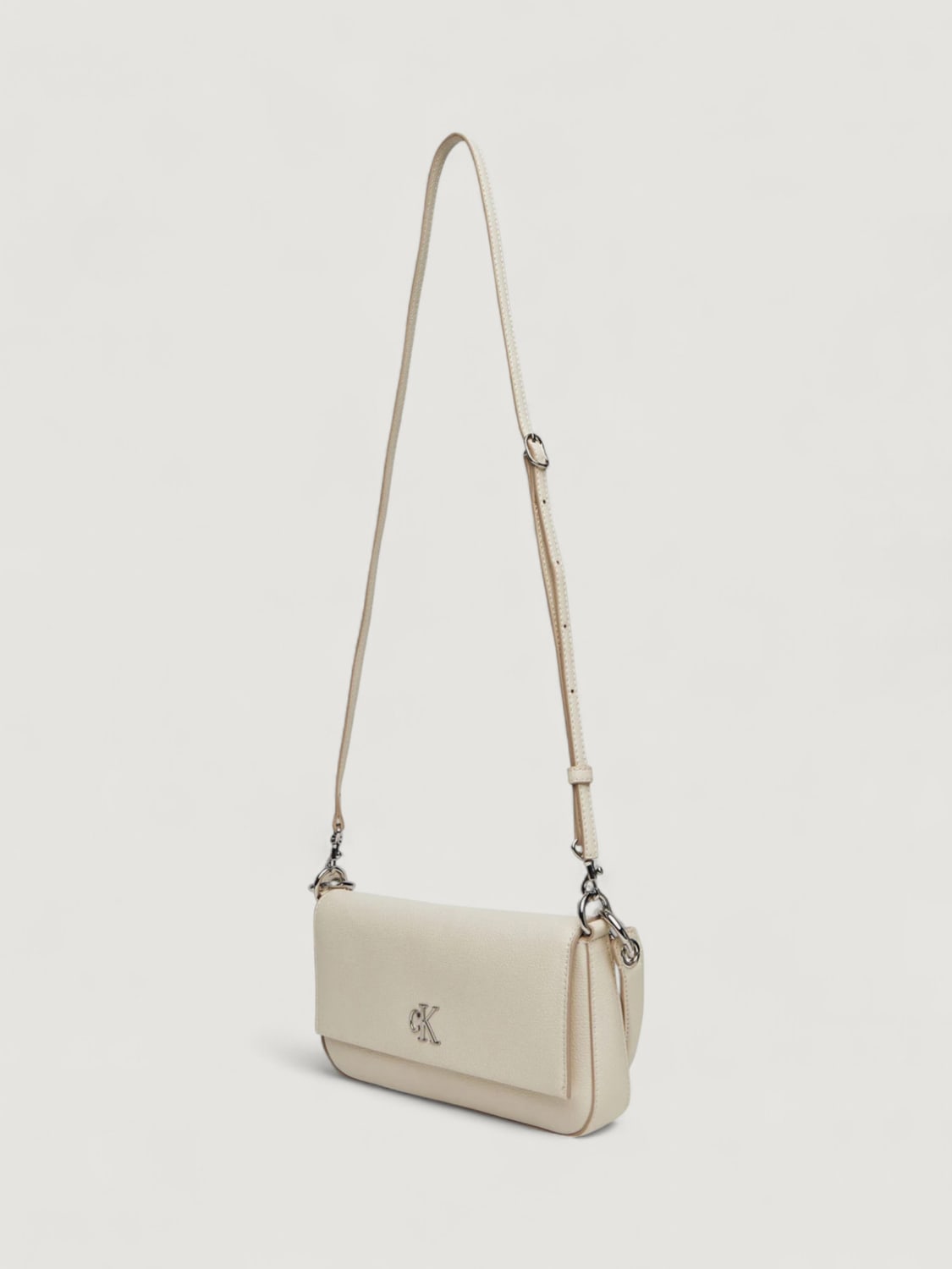 CALVIN KLEIN SHOULDER BAG: Mini bag woman Calvin Klein, Beige - Img 3