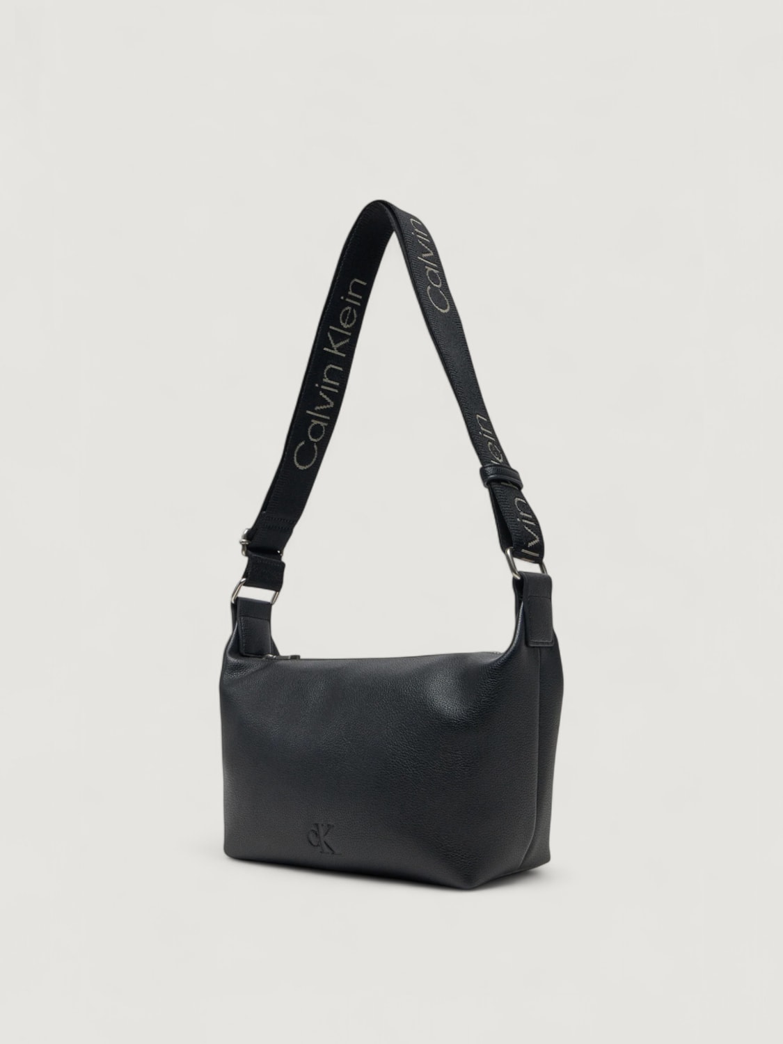 CALVIN KLEIN BORSA A TRACOLLA: Borsa a tracolla Ultralight in pelle sintetica a grana Calvin Klein, Nero - Img 3