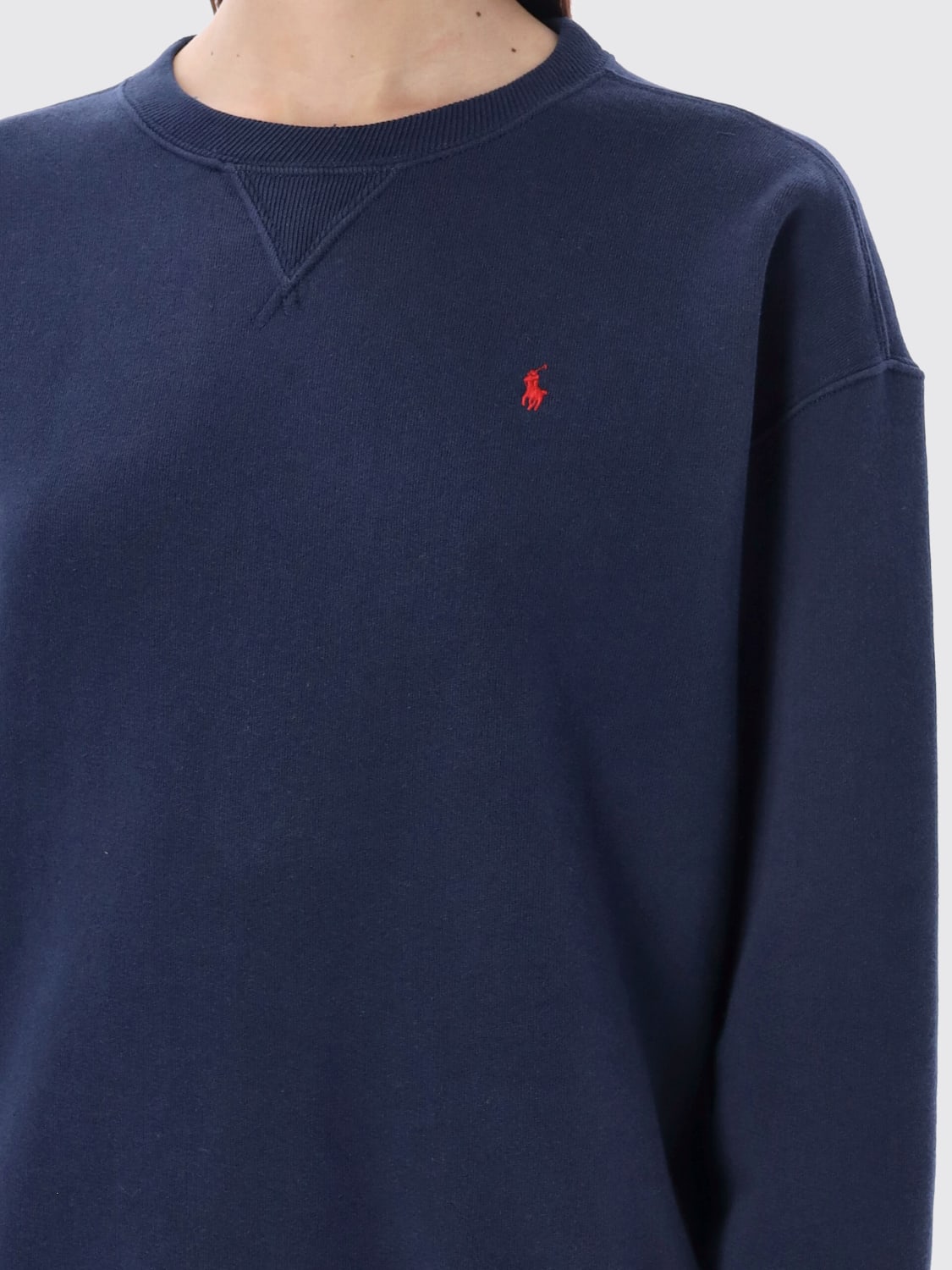 POLO RALPH LAUREN SUDADERA: Sudadera mujer Polo Ralph Lauren, Azul Oscuro - Img 3