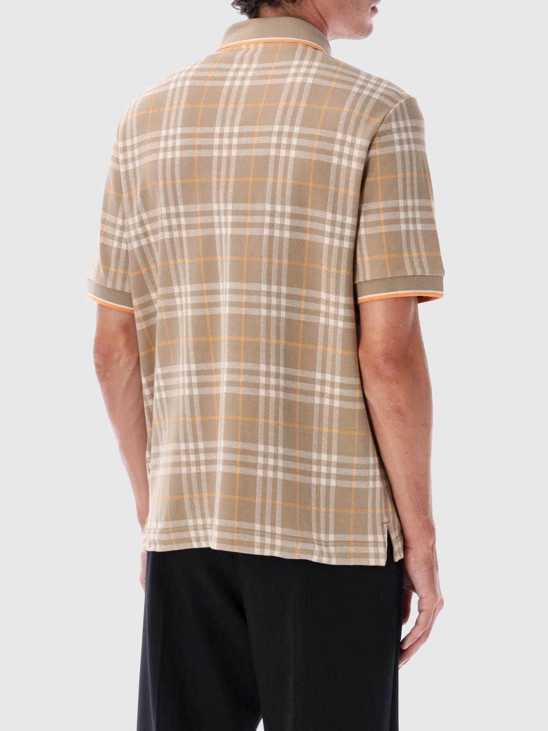 BURBERRY POLO SHIRT: T-shirt men Burberry, Beige - Img 2
