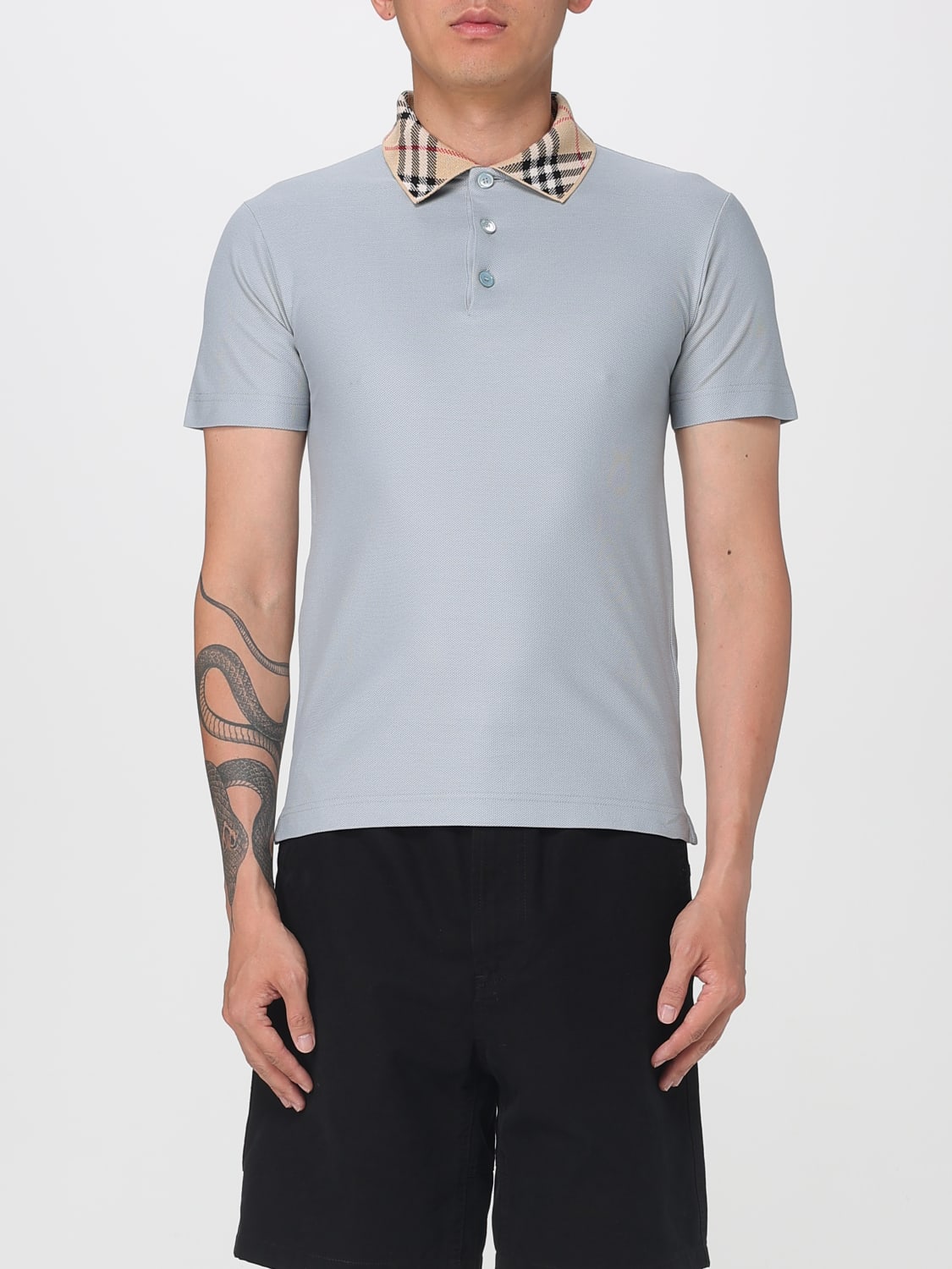 BURBERRY POLO: T-shirt herren Burberry, Hellblau - Img 1