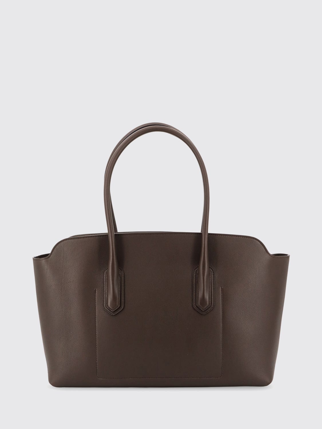 TOM FORD BORSA A SPALLA: Borsa Audrey Tom Ford in pelle di vitello a grana , Marrone - Img 2