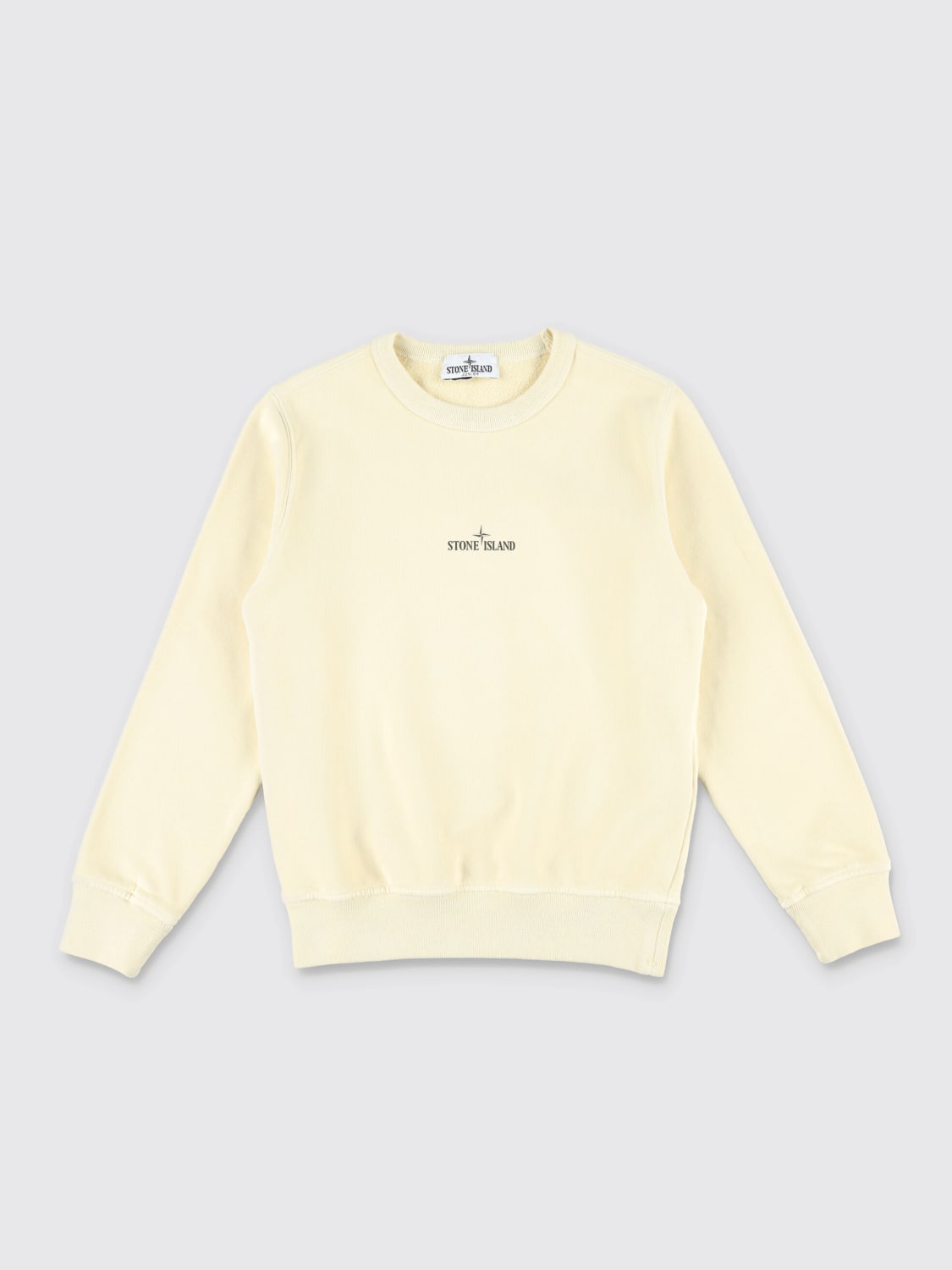 STONE ISLAND JUNIOR SWEATER: Sweater kids Stone Island Junior, White - Img 1