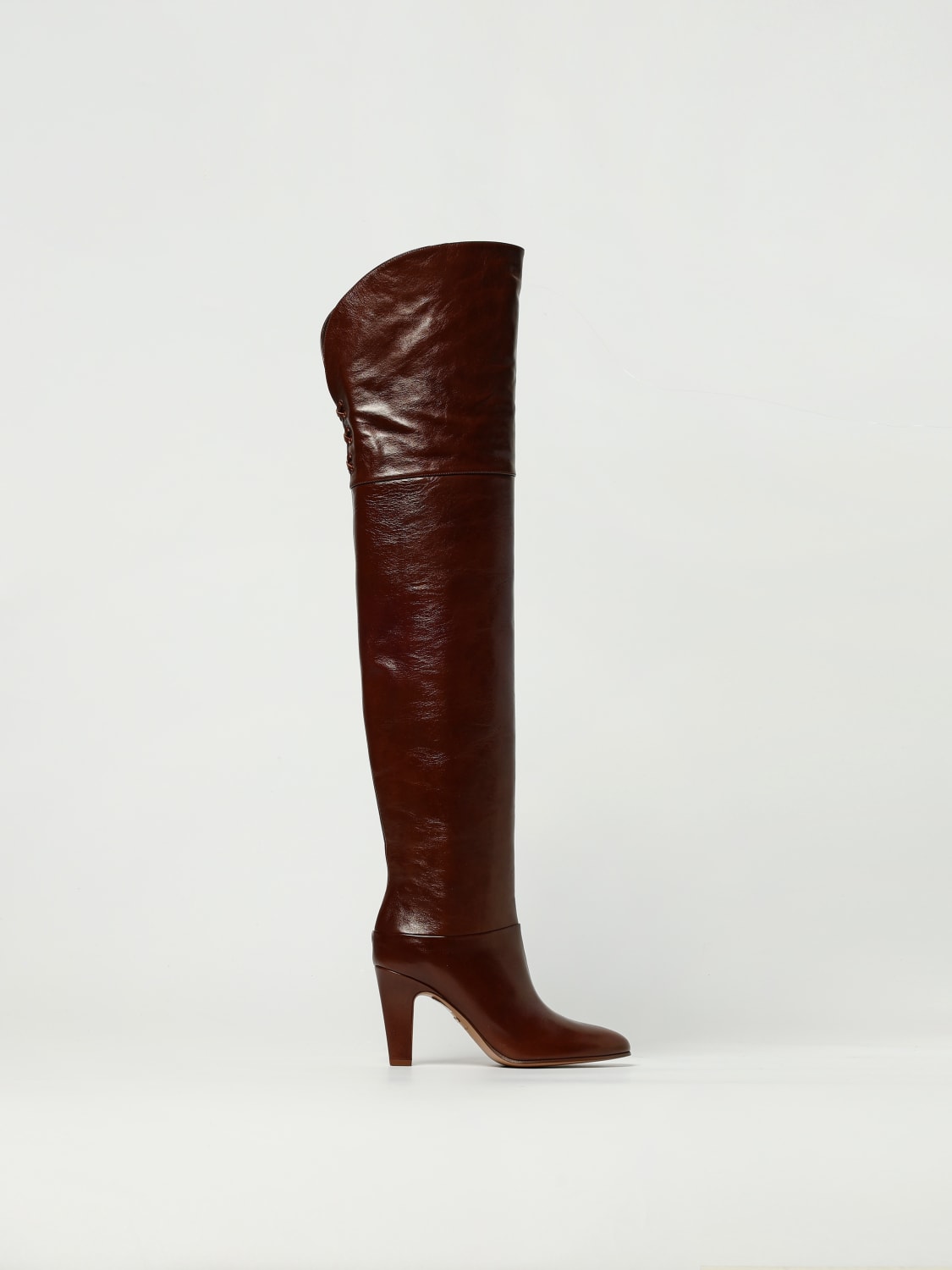 CHLOÉ BOTAS: Botines planos mujer ChloÉ, Marrón - Img 1