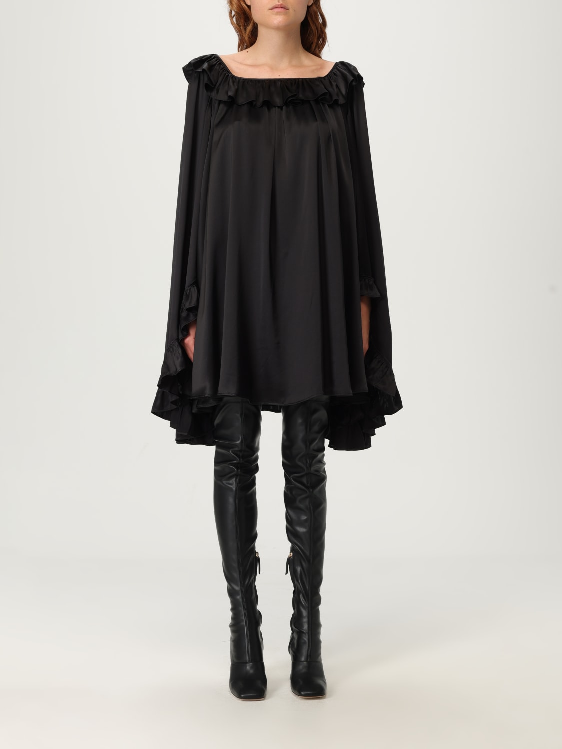 CHLOÉ VESTIDO: Camisa mujer ChloÉ, Negro - Img 1