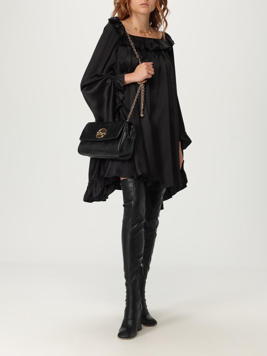 CHLOÉ VESTIDO: Camisa mujer ChloÉ, Negro - Img 2