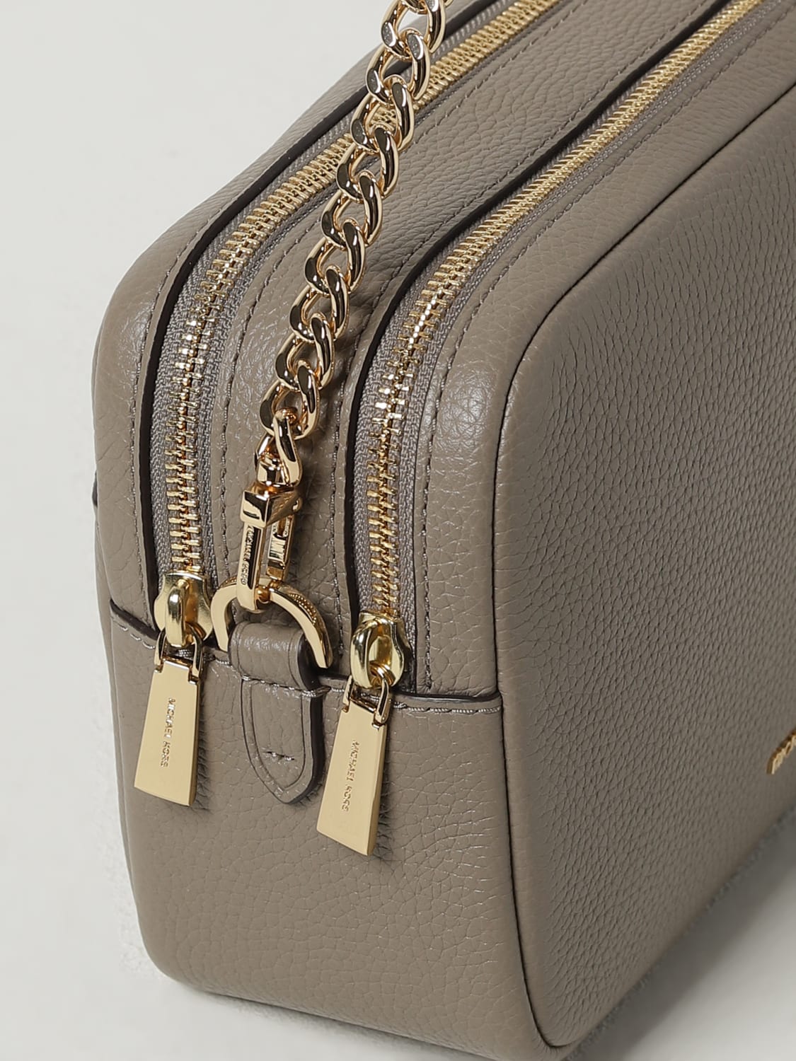 MICHAEL KORS BORSA MINI: Borsa Bryant Michael Kors in pelle a grana , Beige - Img 3
