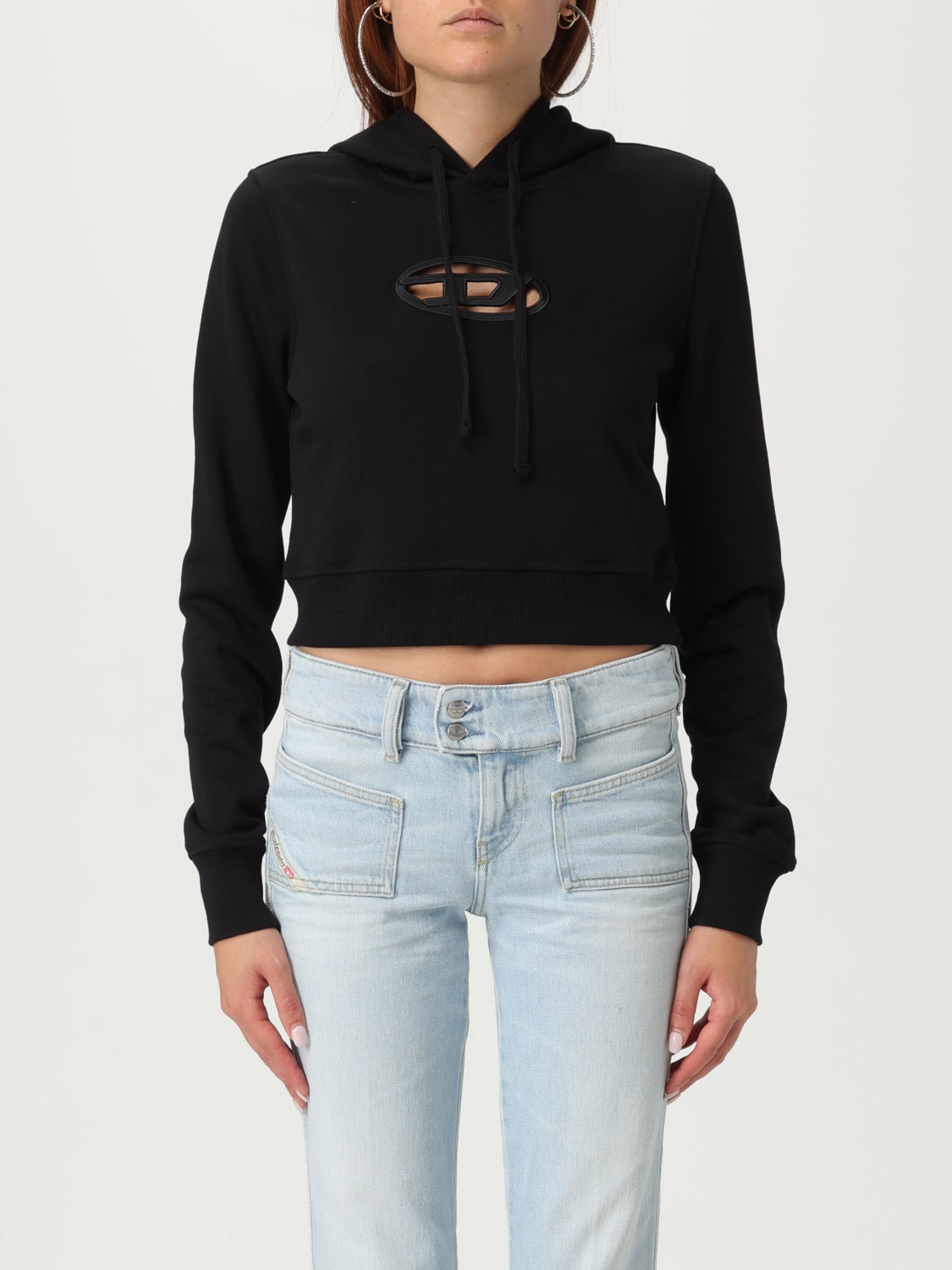 DIESEL SWEATSHIRT: Pullover damen Diesel, Schwarz - Img 1