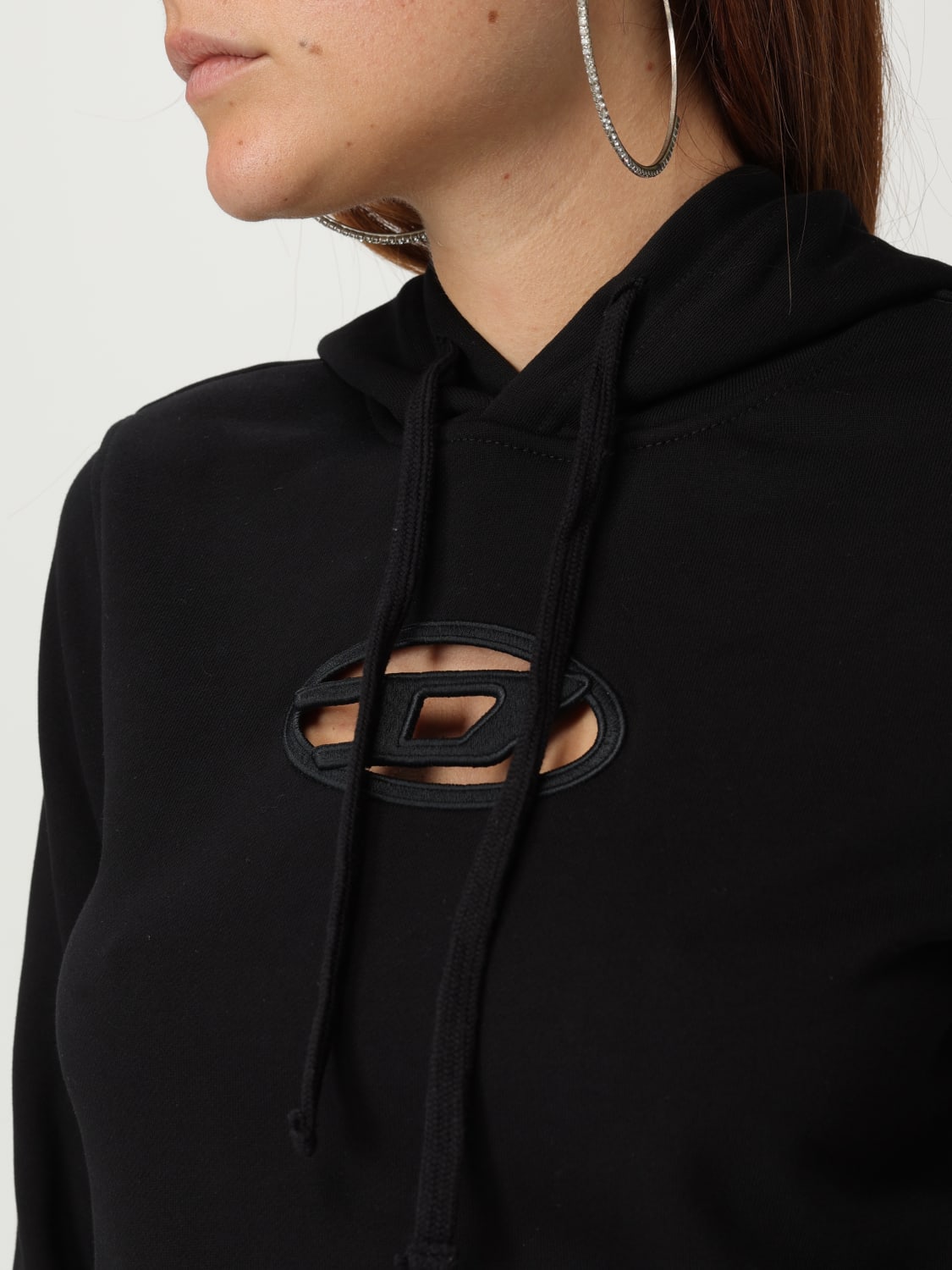 DIESEL SWEATSHIRT: Pullover damen Diesel, Schwarz - Img 4