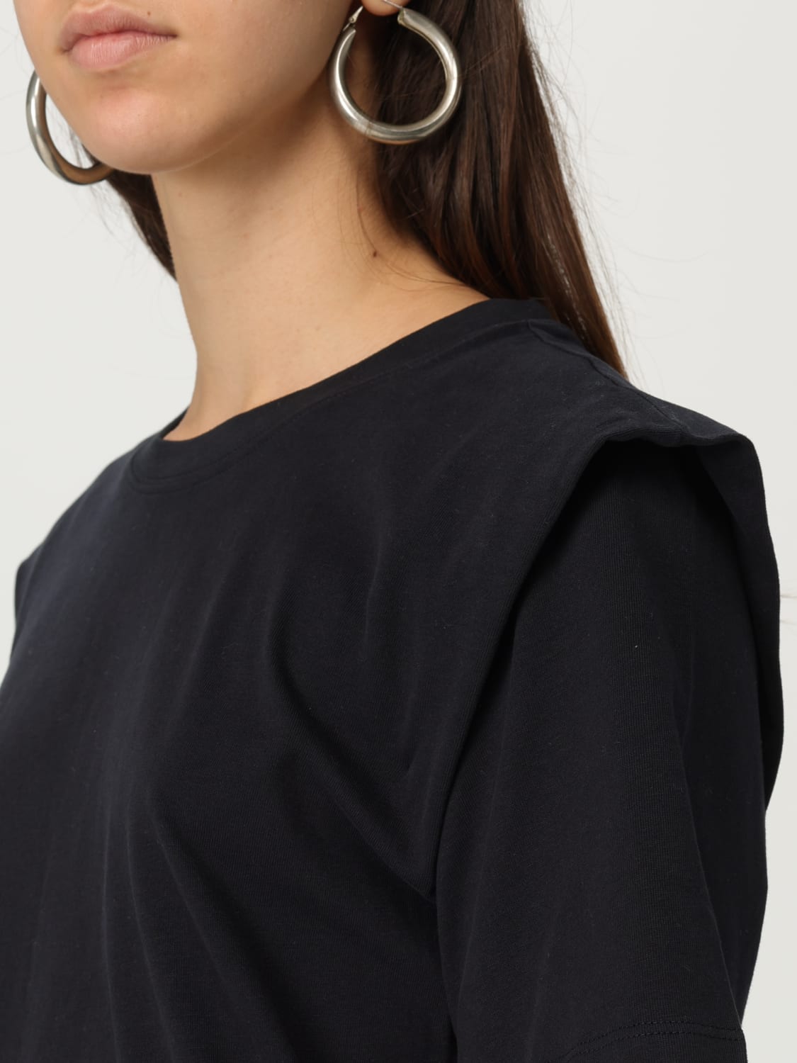 ISABEL MARANT ETOILE T恤: T恤 女士 Isabel Marant Etoile, 黑色 - Img 4