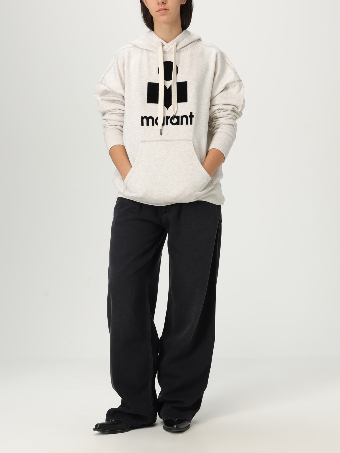 ISABEL MARANT ETOILE 卫衣: 毛衣 女士 Isabel Marant Etoile, 米色 - Img 2