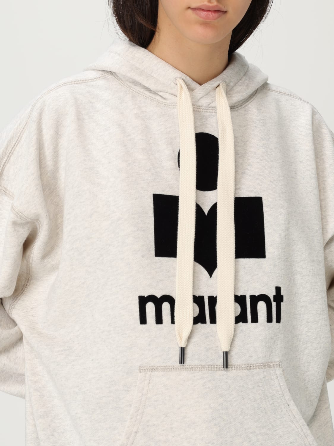 ISABEL MARANT ETOILE 卫衣: 毛衣 女士 Isabel Marant Etoile, 米色 - Img 4