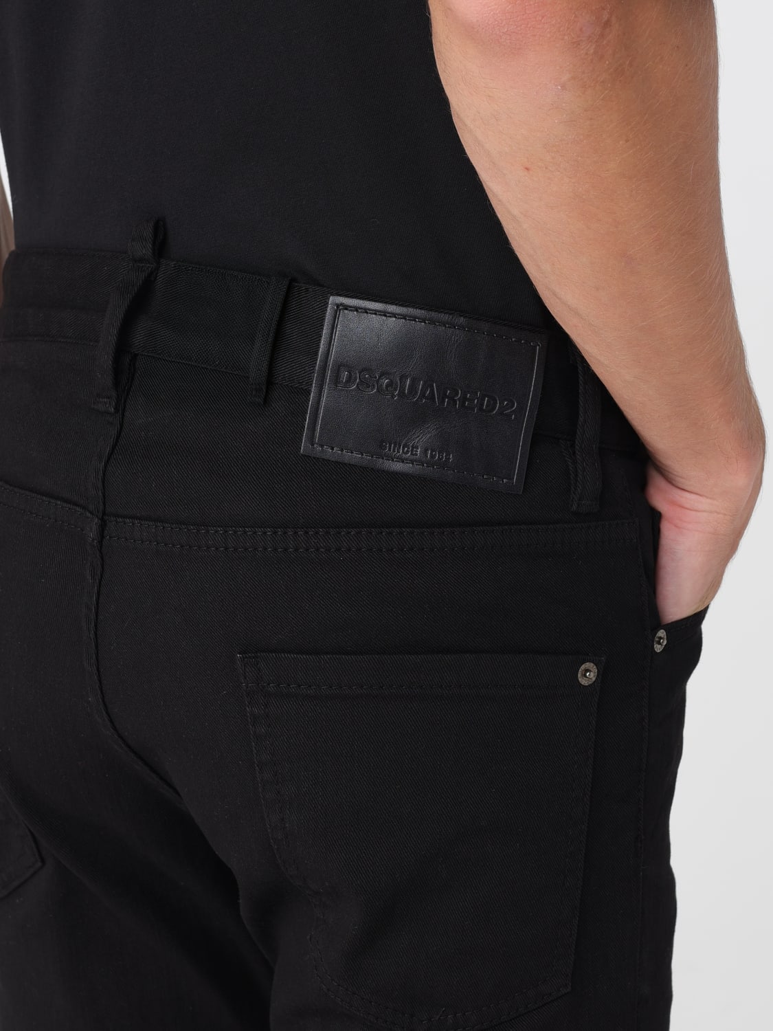 DSQUARED2 JEANS: Jeans men Dsquared2, Black - Img 3