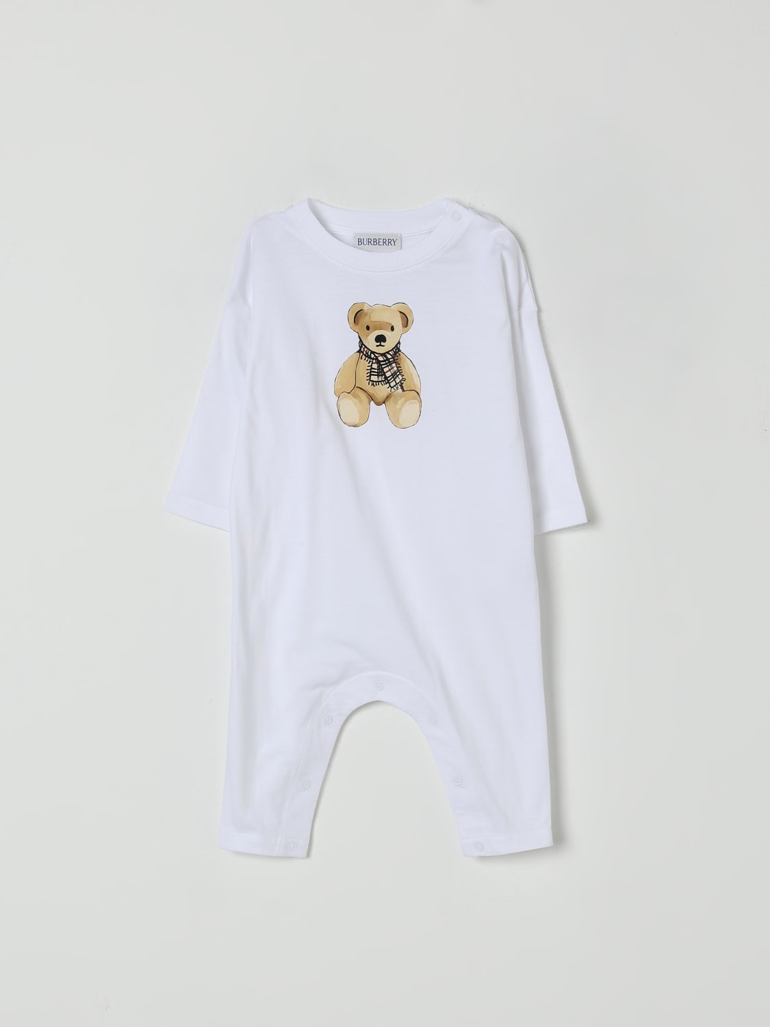 BURBERRY TRACKSUIT: Romper kids Burberry, White - Img 1