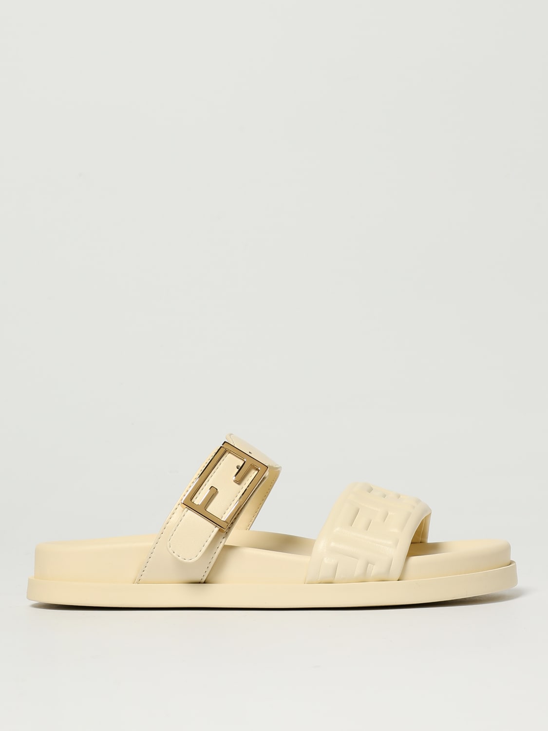 FENDI SANDALIAS DE TACÓN: Sandalias de tacón mujer Fendi, Beige - Img 1