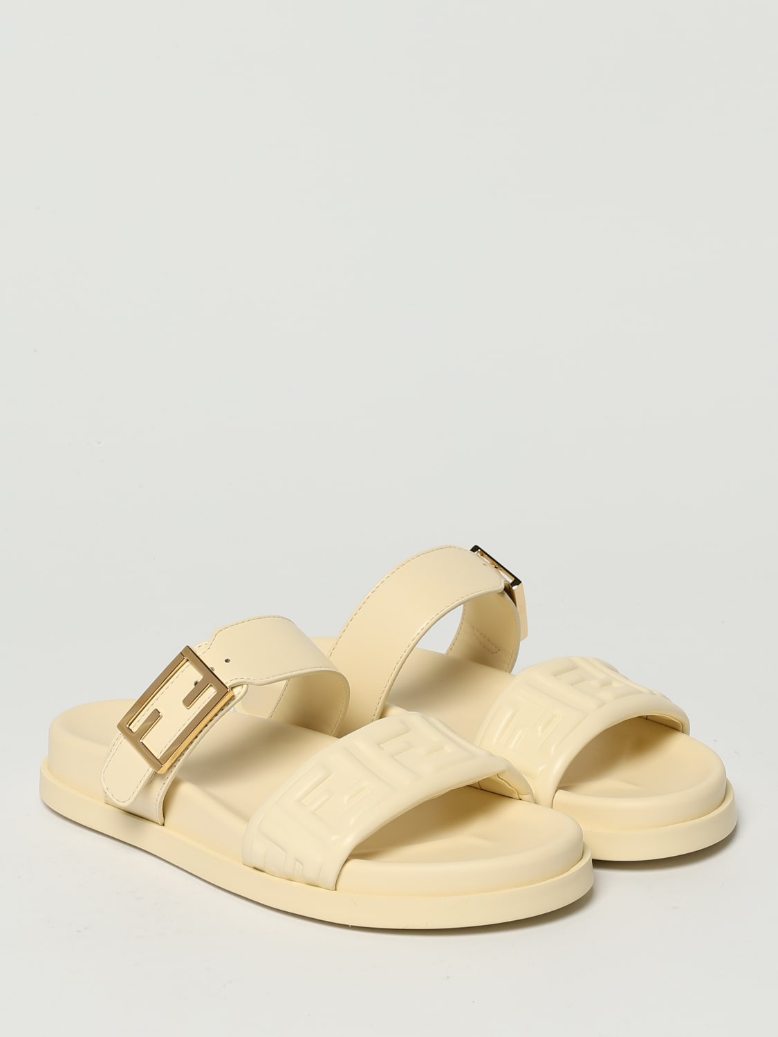 FENDI SANDALIAS DE TACÓN: Sandalias de tacón mujer Fendi, Beige - Img 2