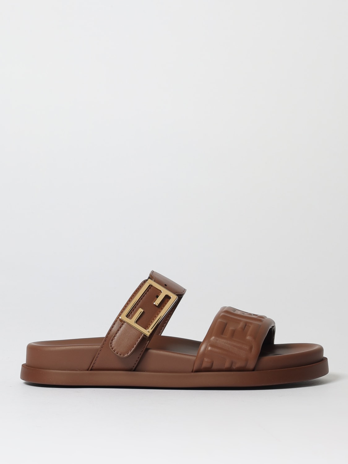 FENDI SANDALIAS DE TACÓN: Sandalias de tacón mujer Fendi, Marrón - Img 1