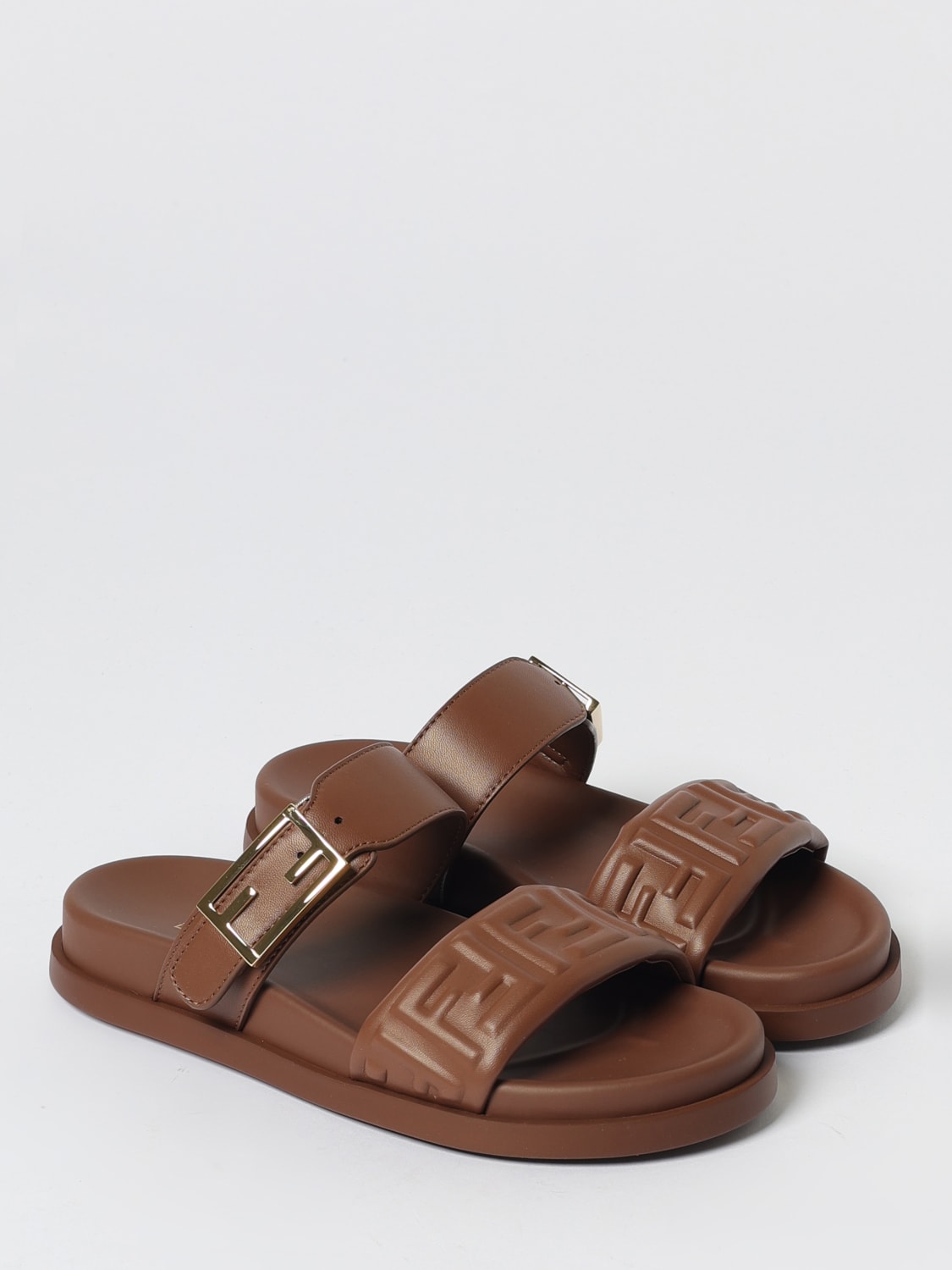 FENDI SANDALIAS DE TACÓN: Sandalias de tacón mujer Fendi, Marrón - Img 2