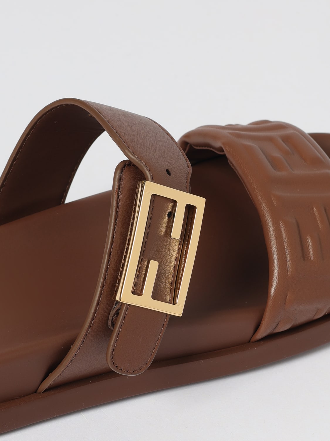 FENDI SANDALIAS DE TACÓN: Sandalias de tacón mujer Fendi, Marrón - Img 4