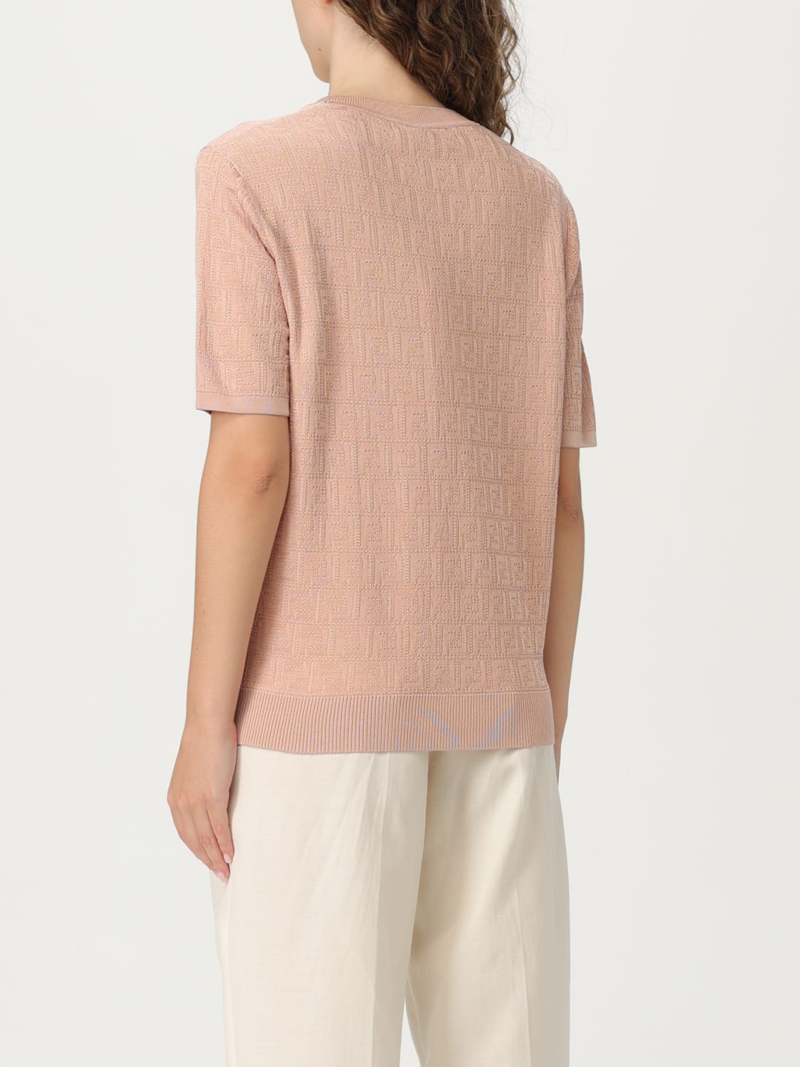 FENDI SWEATER: T-shirt woman Fendi, Pink - Img 2