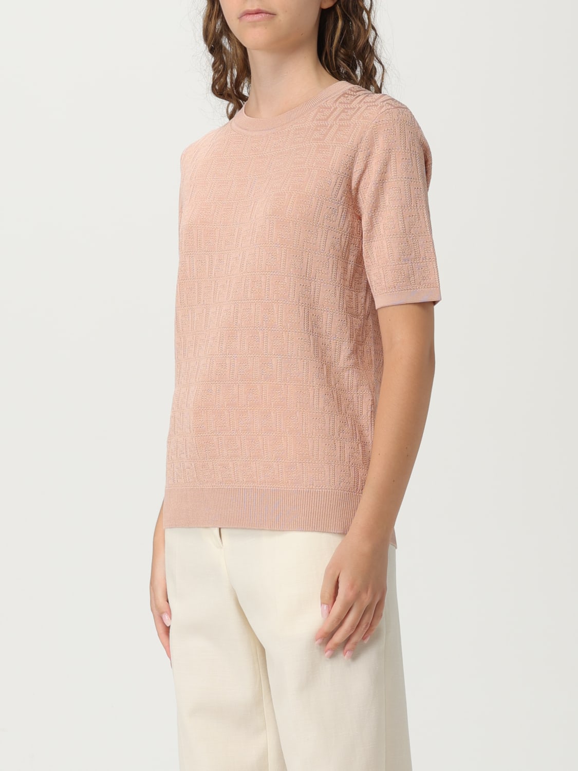 FENDI SWEATER: T-shirt woman Fendi, Pink - Img 3