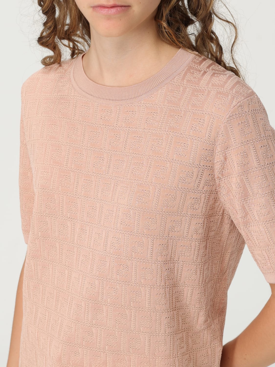 FENDI SWEATER: T-shirt woman Fendi, Pink - Img 4