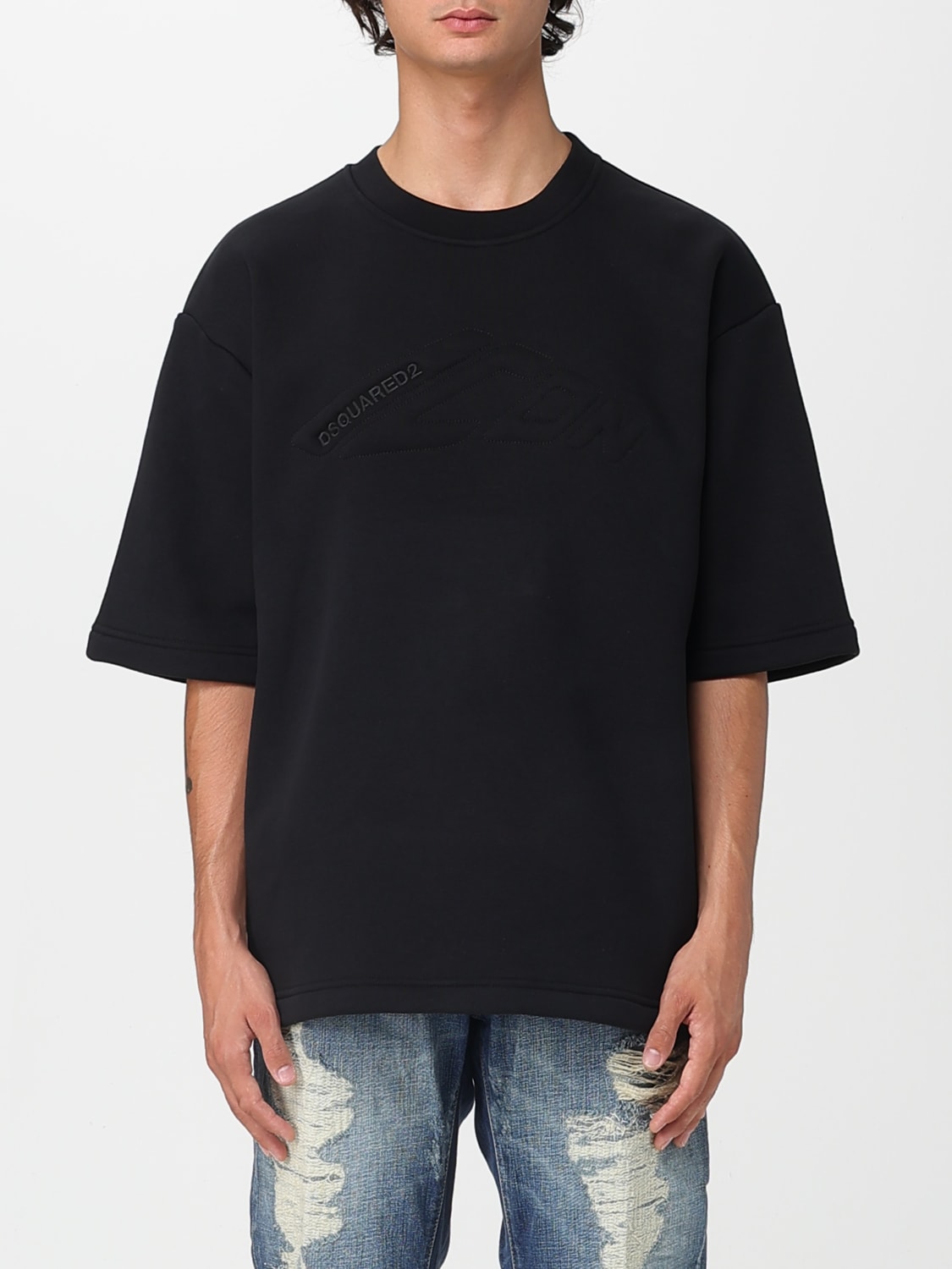 DSQUARED2 T-SHIRT: Sweatshirt men Dsquared2, Black - Img 1