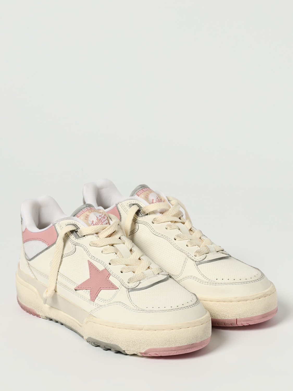 GOLDEN GOOSE SNEAKERS: Sneakers Fory 2 Golden Goose in pelle e mesh, Bianco - Img 2