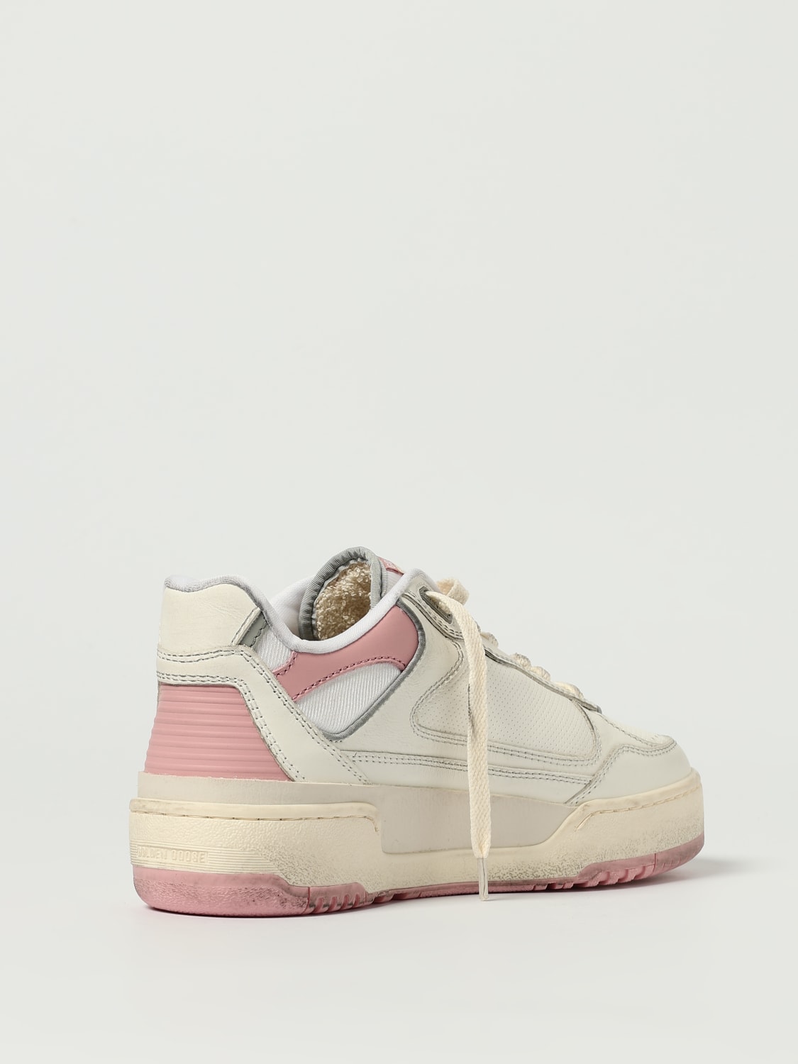 GOLDEN GOOSE SNEAKERS: Sneakers Fory 2 Golden Goose in pelle e mesh, Bianco - Img 3