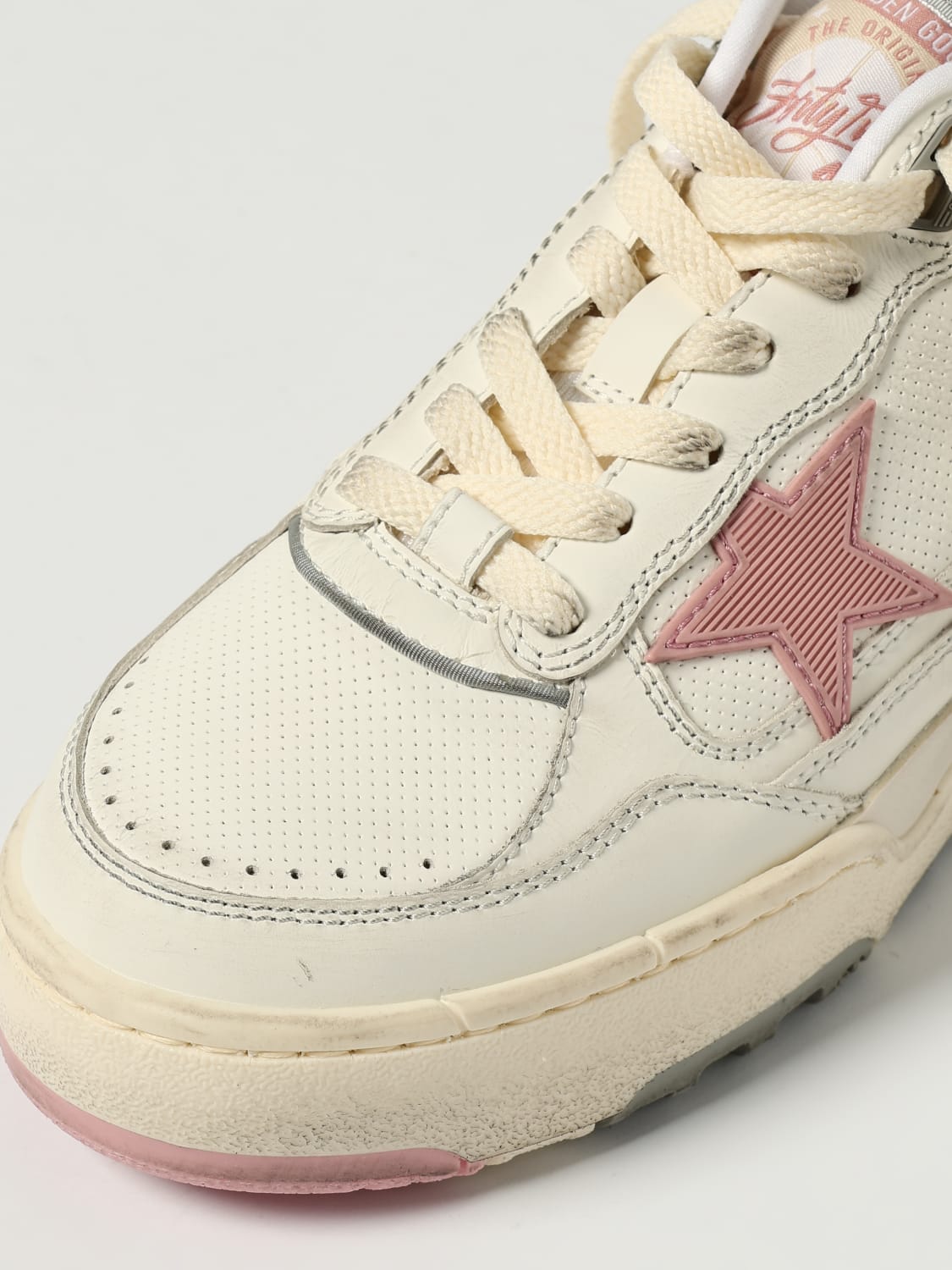 GOLDEN GOOSE SNEAKERS: Sneakers Fory 2 Golden Goose in pelle e mesh, Bianco - Img 4