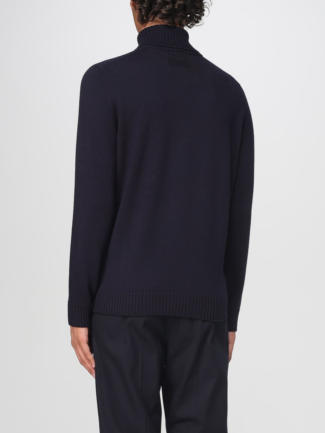 DRUMOHR MAGLIA: Maglia a dolcevita basic Drumohr, Blue Navy - Img 2