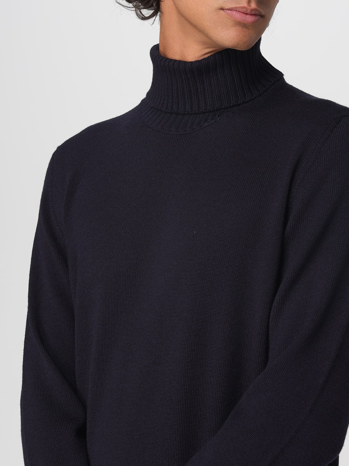 DRUMOHR MAGLIA: Maglia a dolcevita basic Drumohr, Blue Navy - Img 3