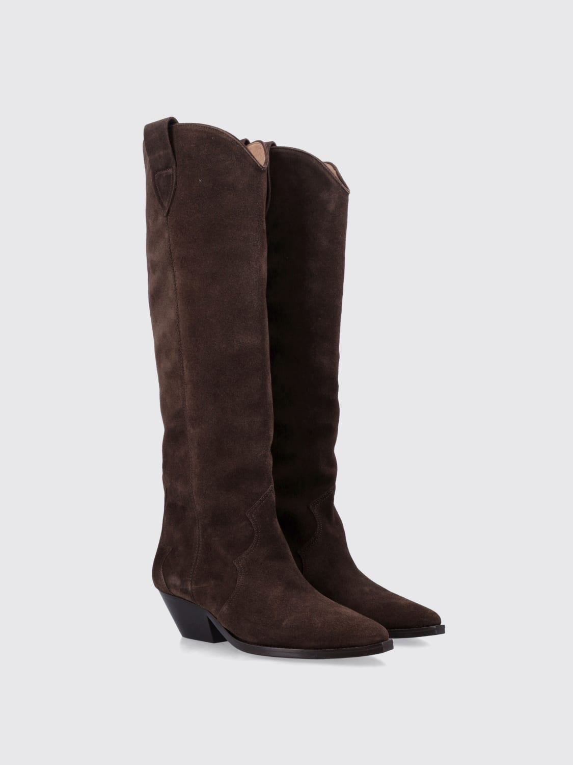 ISABEL MARANT BOOTS: Flat ankle boots woman Isabel Marant, Brown - Img 2