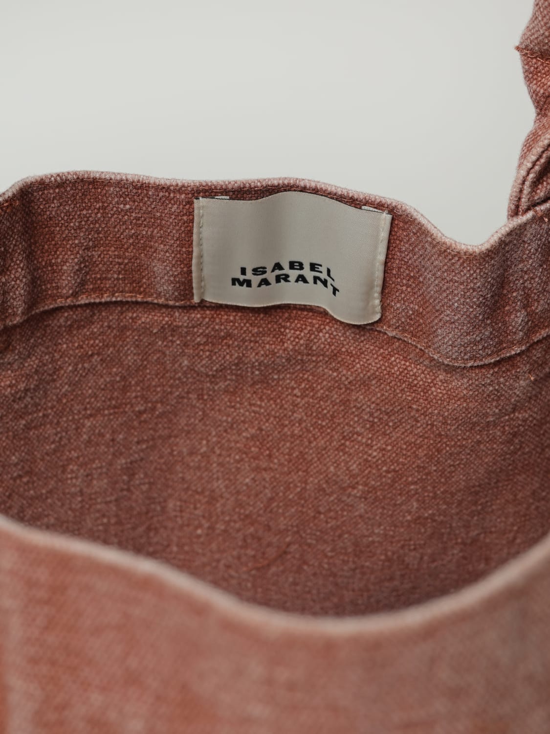 ISABEL MARANT BORSA TOTE: Borsa Yenki Isabel Marant in canvas di cotone , Arancione - Img 3