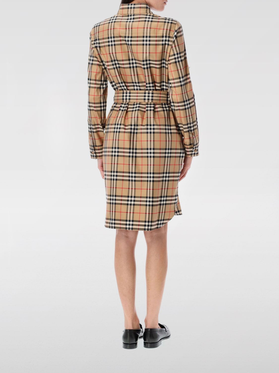 BURBERRY DRESS: Dress woman Burberry, Beige - Img 2
